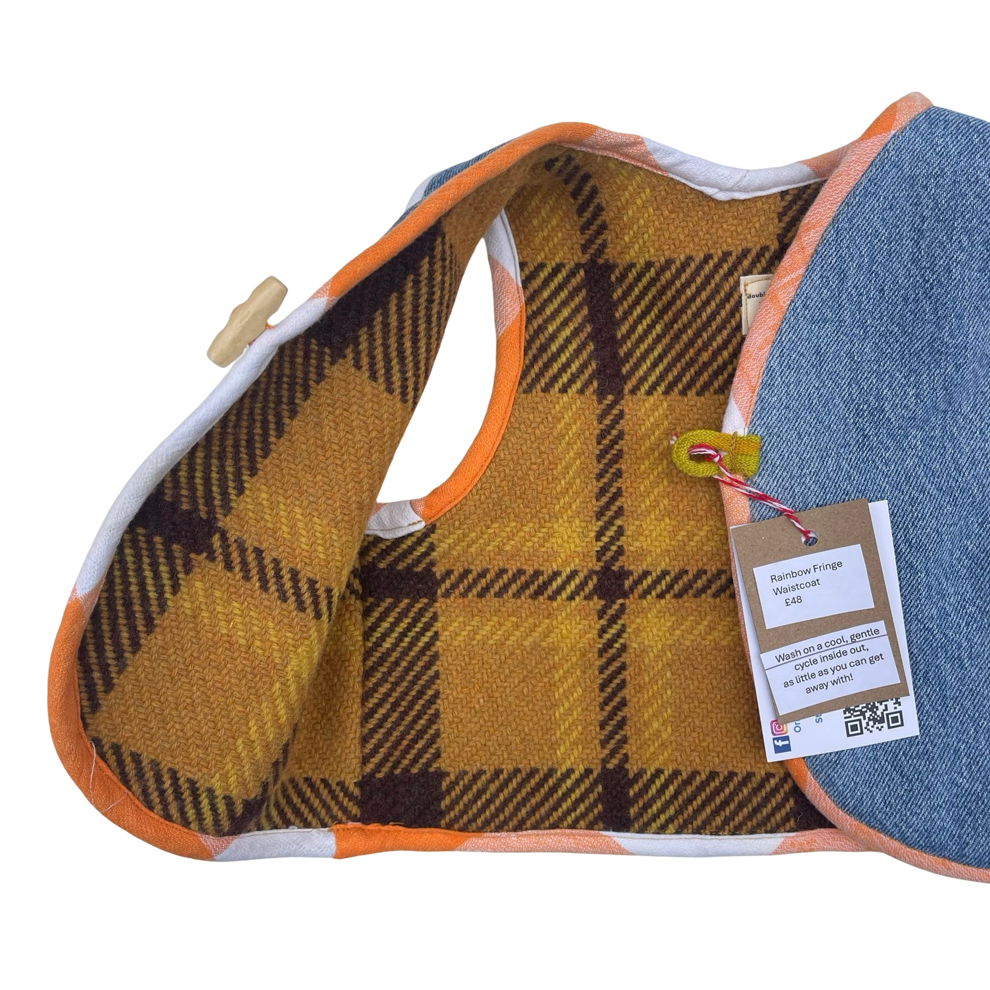 Fringe waistcoat by Double Denim