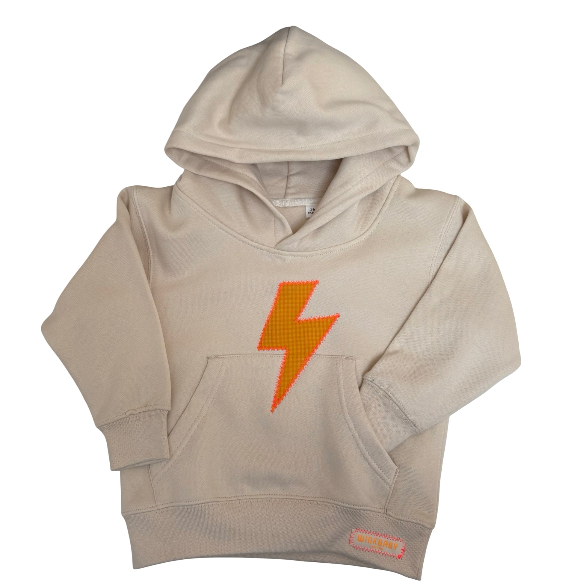 organic appliqué hoody