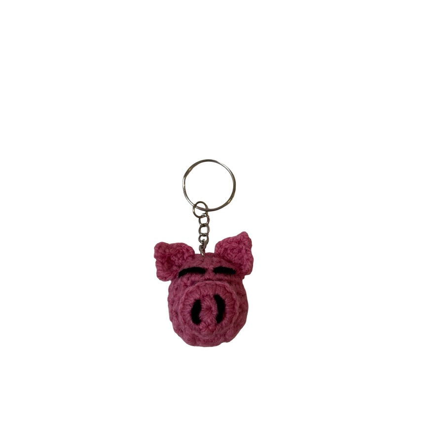 hand crochet animal keyring / bag charm