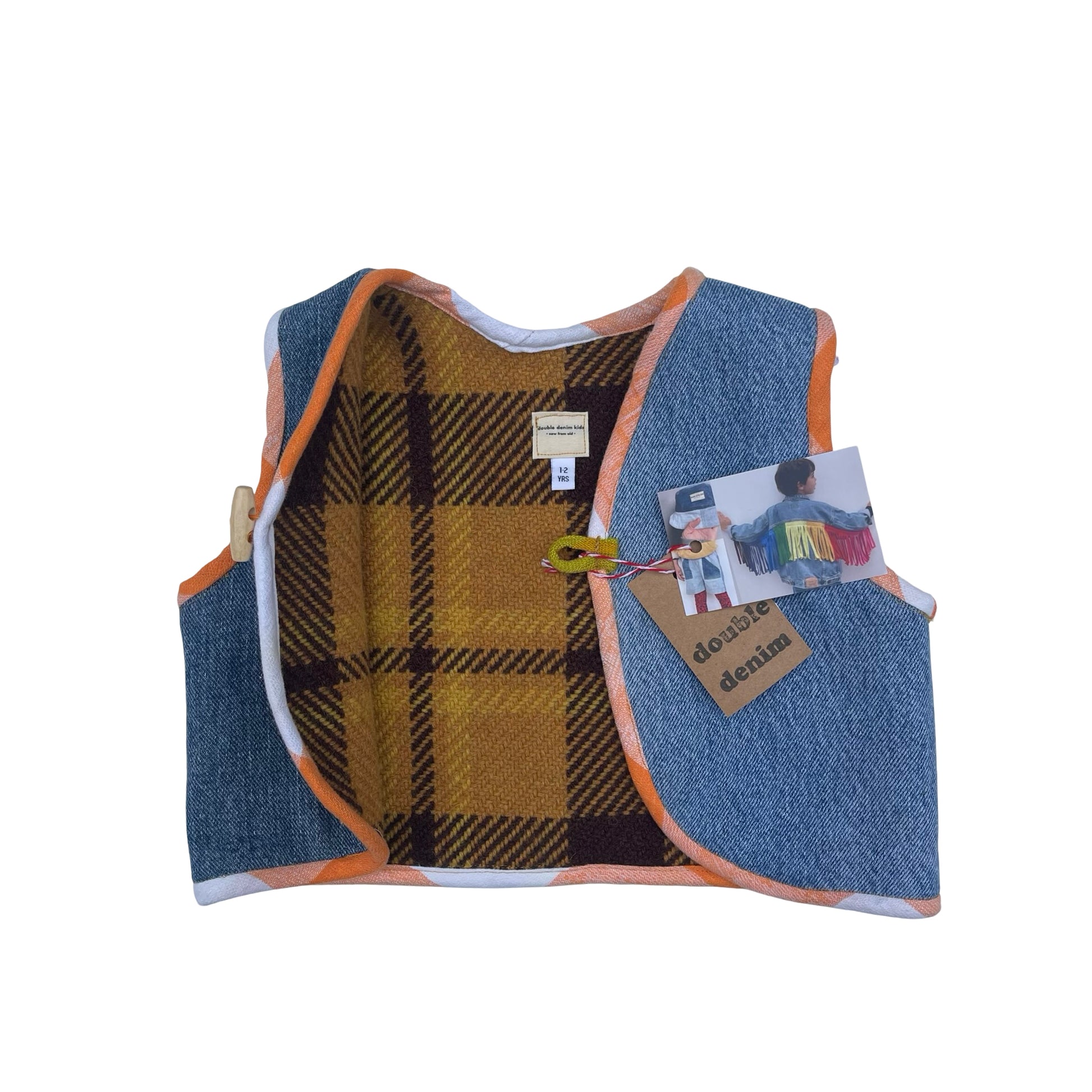 Fringe waistcoat by Double Denim