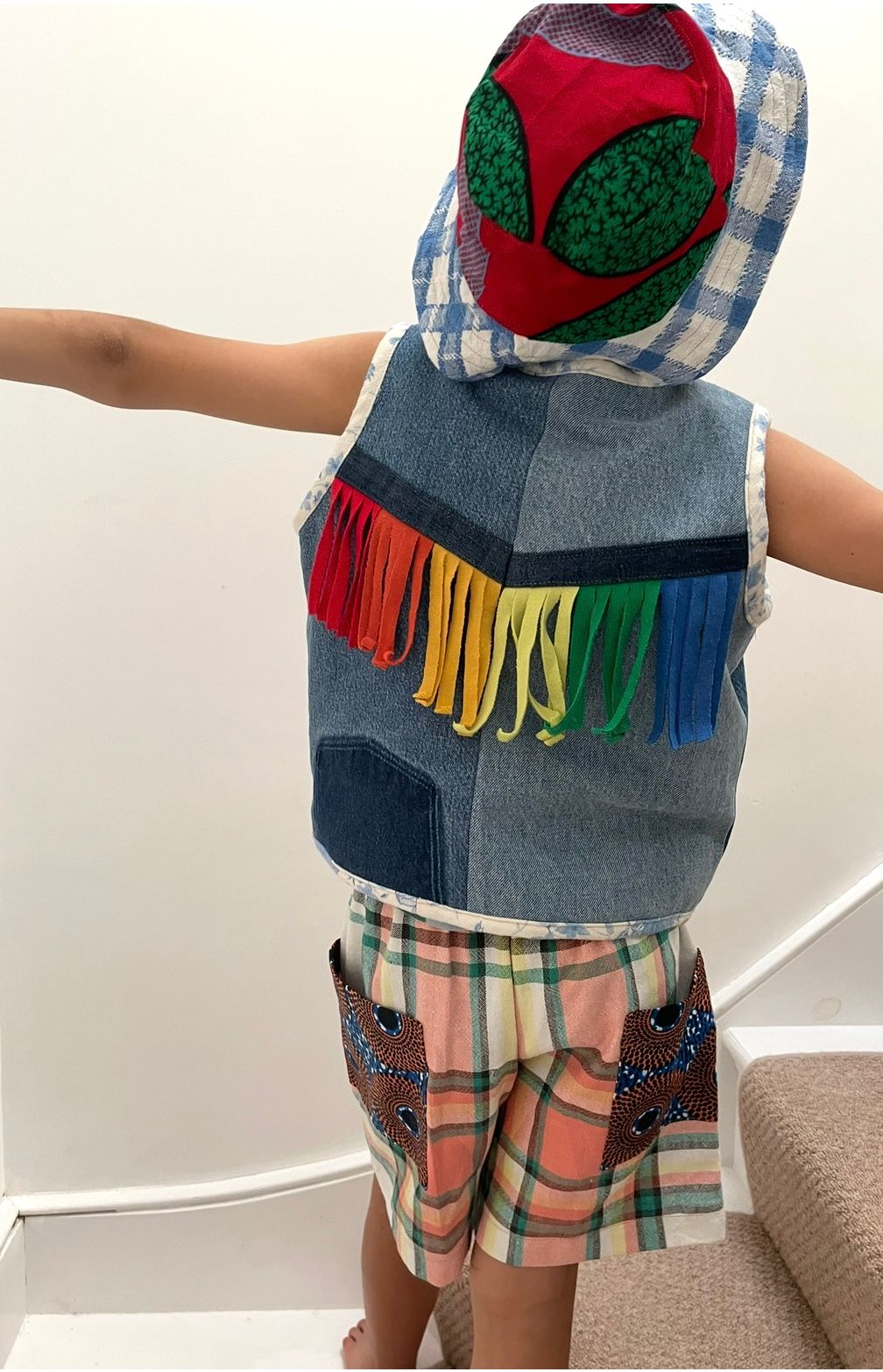 Fringe waistcoat by Double Denim