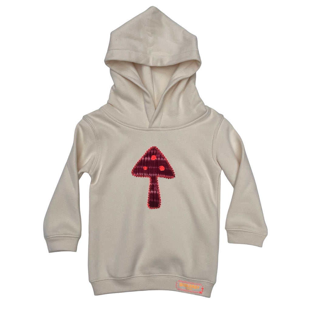 organic appliqué hoody