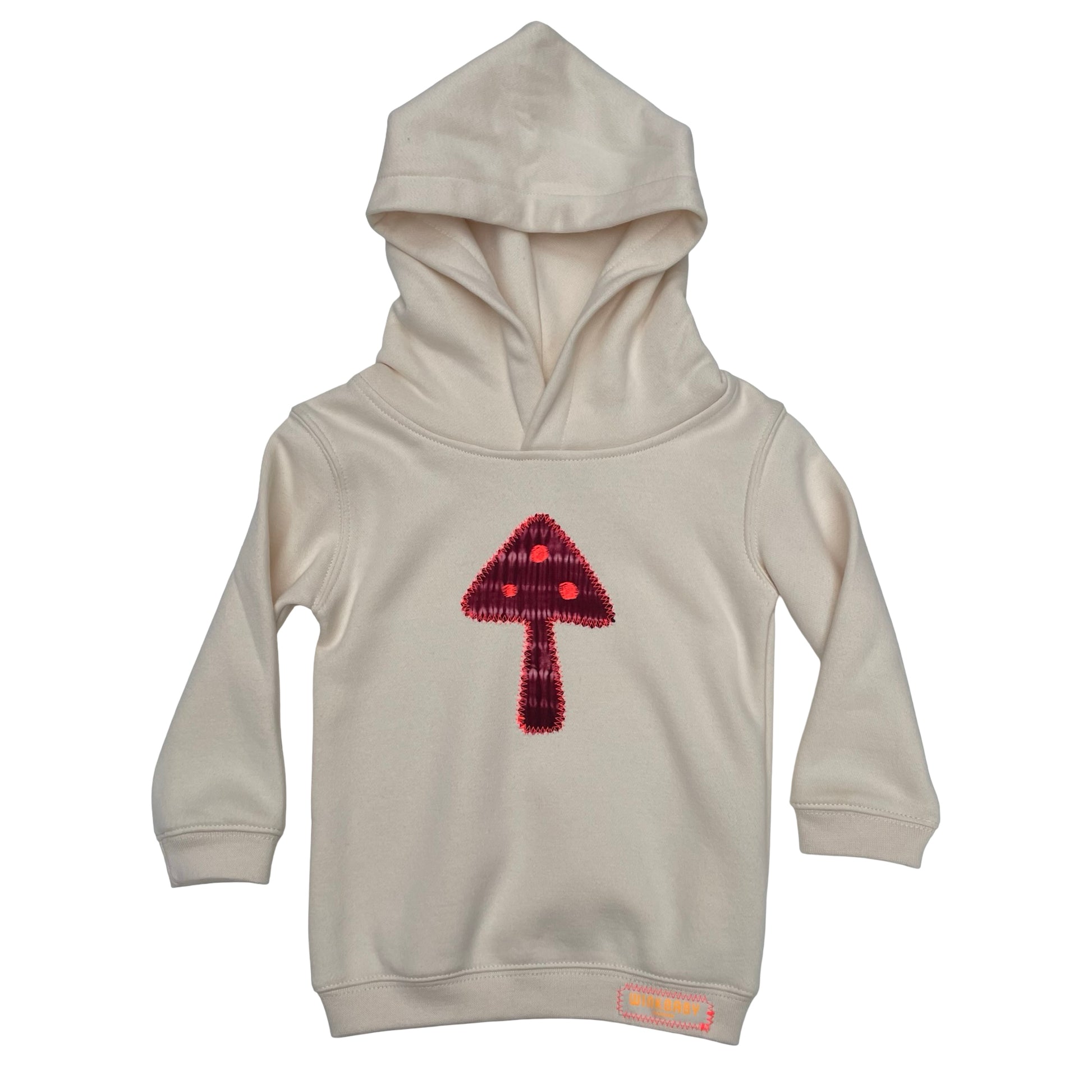 organic appliqué hoody