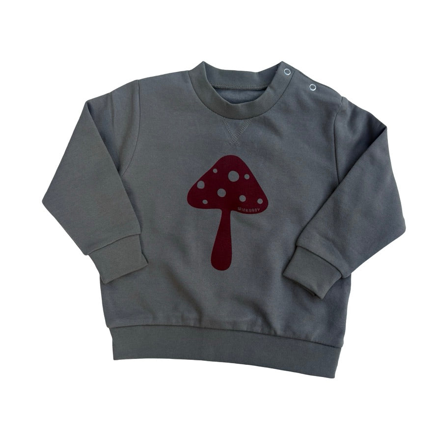 lightening bolt sweatshirt khaki