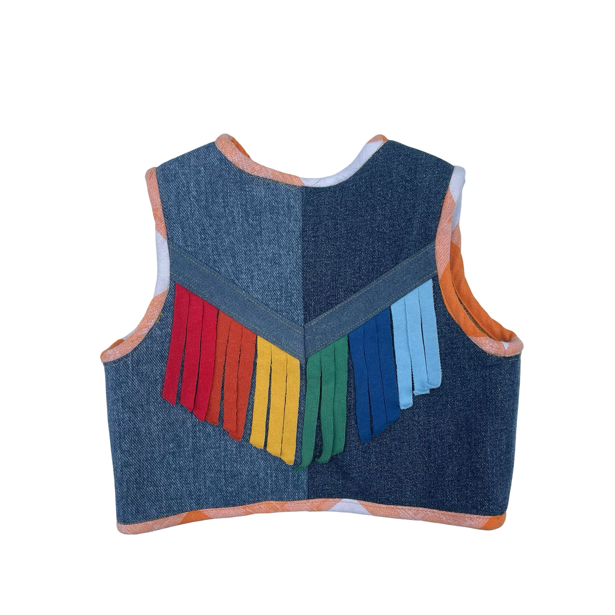 Fringe waistcoat by Double Denim