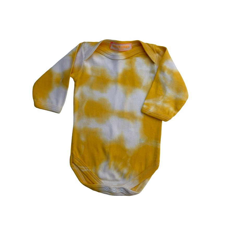 tie-dye baby bodysuit organic cotton (olive)
