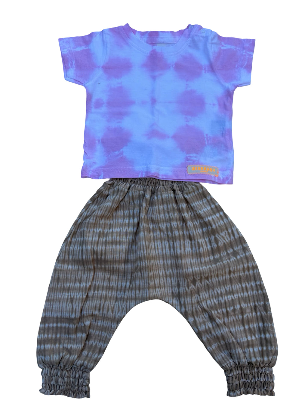 sweety pink organic cotton tie-dye kids' t-shirt