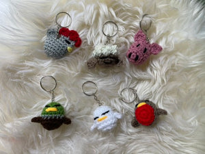 hand crochet animal keyring / bag charm