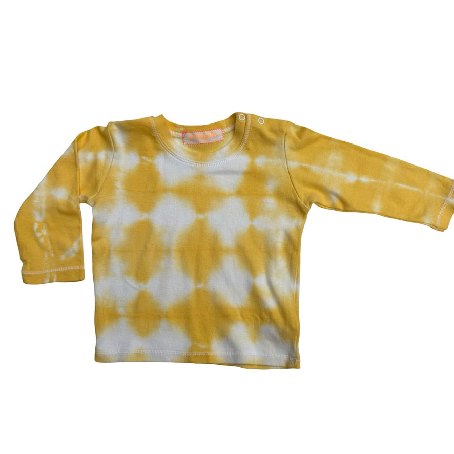 long sleeve organic cotton tie-dye top