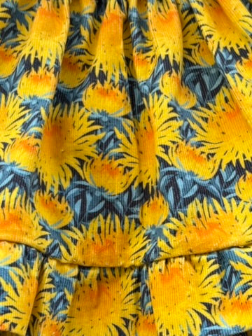 winter frill dress and pant set