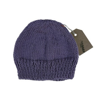 hand knitted baby hat (blueberry)