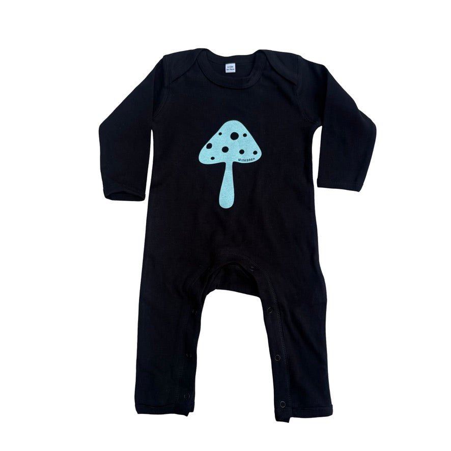 black mushroom romper