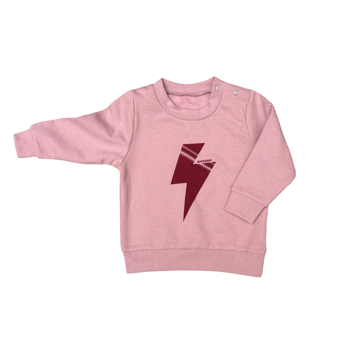 lightening bolt sweatshirt pink