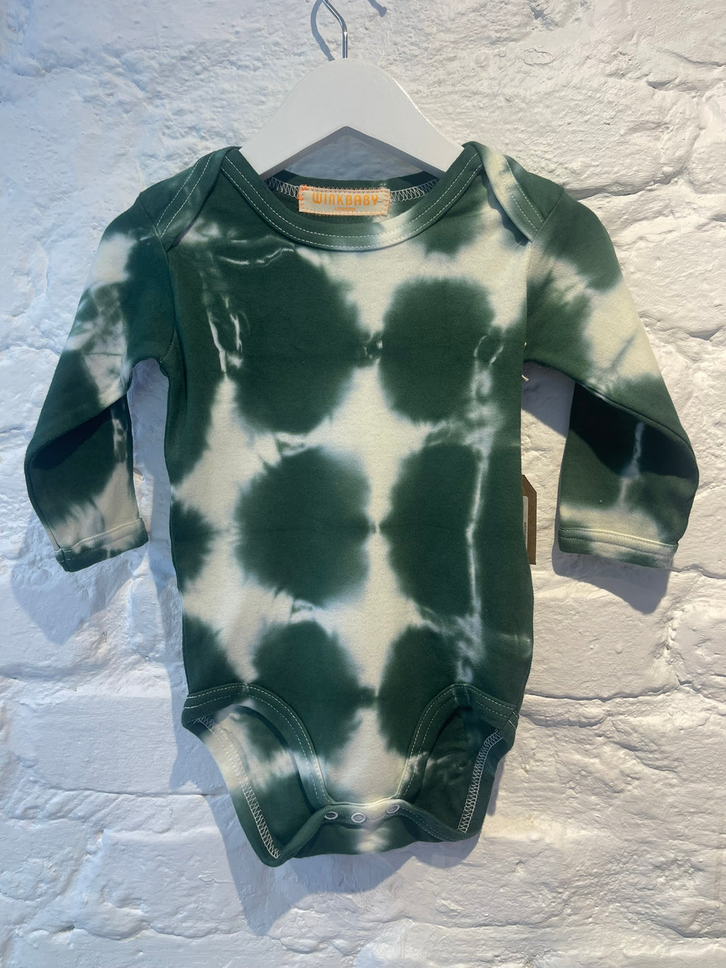 long sleeve tie-dyed bodysuit