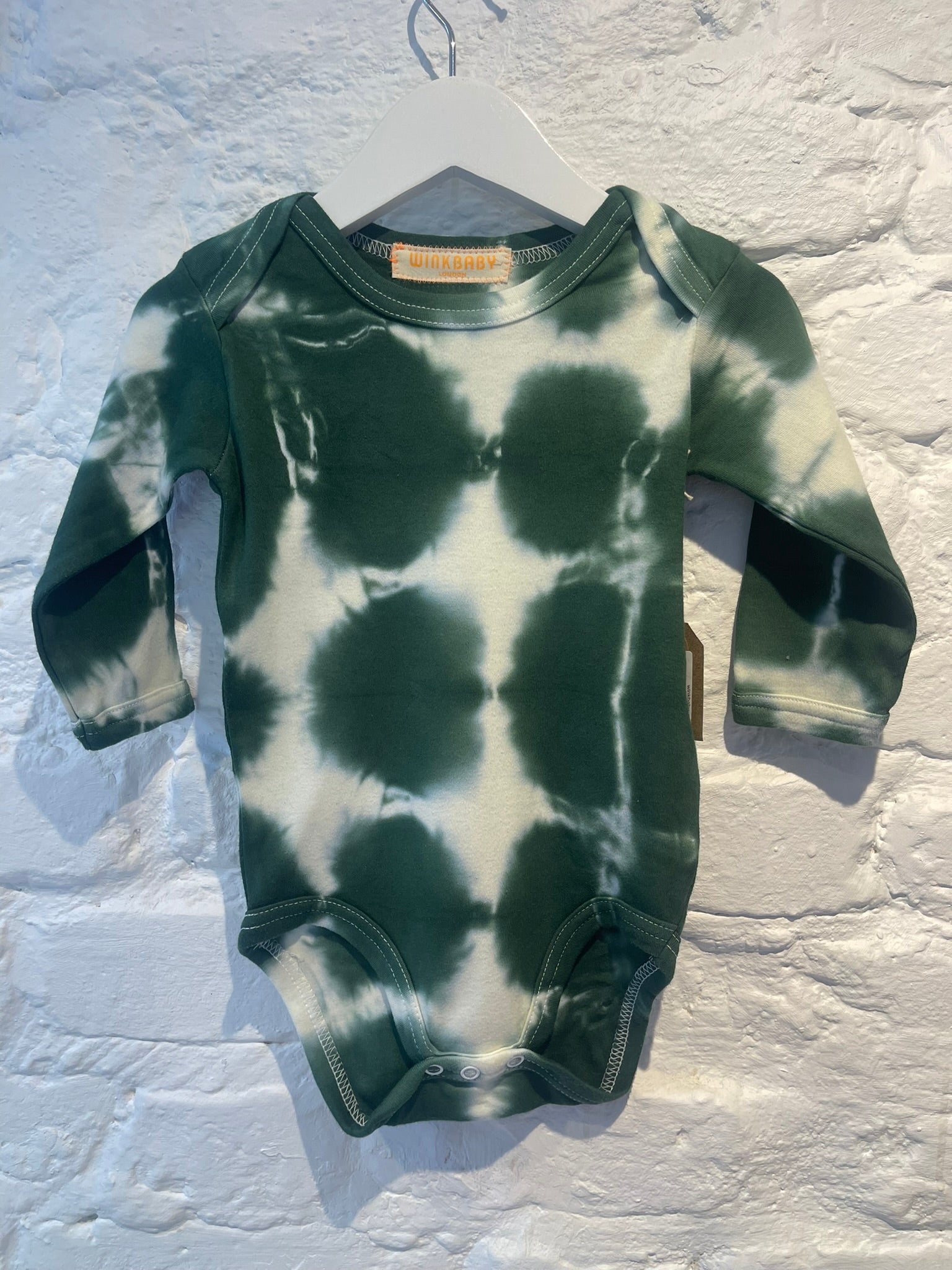 long sleeve tie-dyed bodysuit