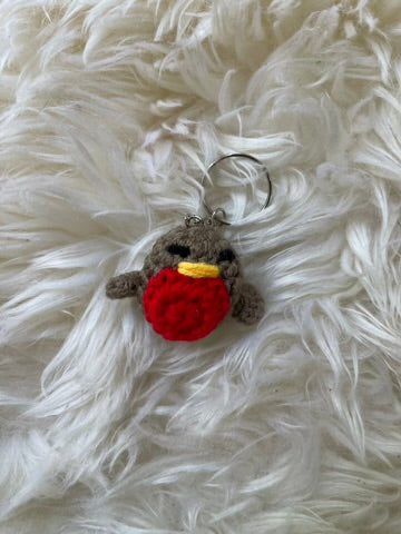 hand crochet animal keyring / bag charm