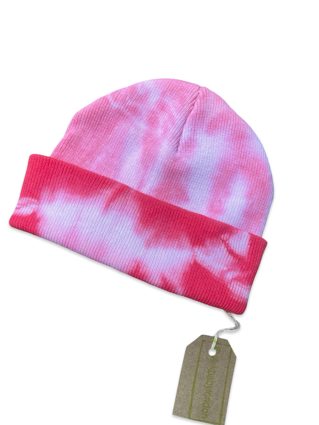 tie-dye cotton knit baby beanie