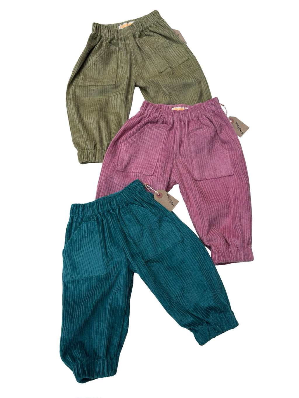 jumbo cord pocket joggers teal blue