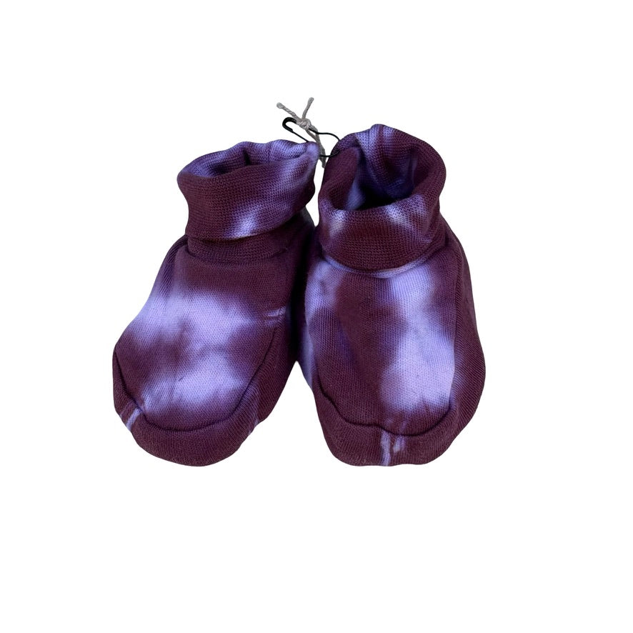 baby bootees cotton tie-dye