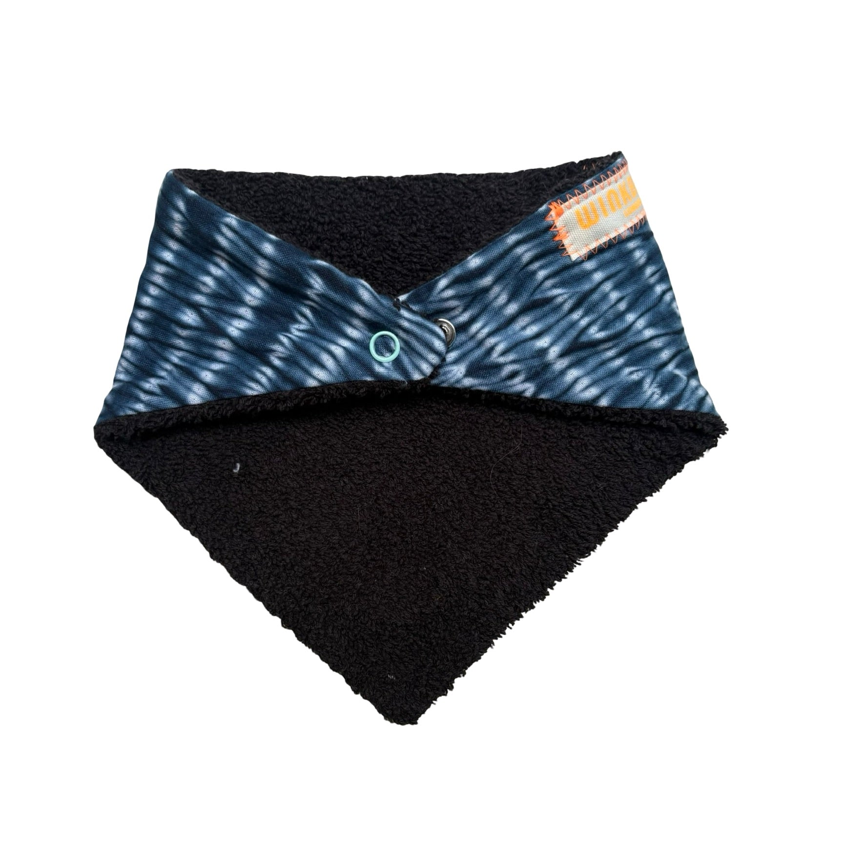 shibori dip dyed dribble bib