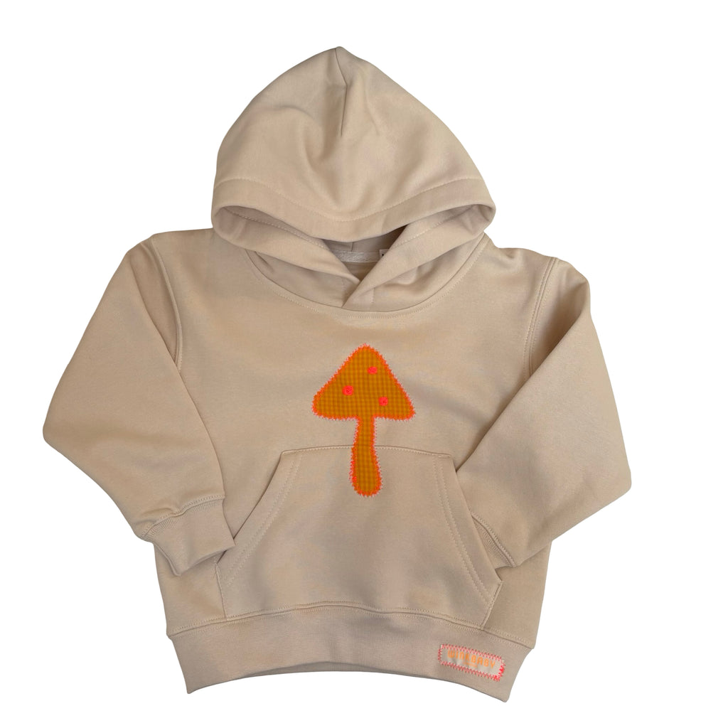 organic appliqué hoody