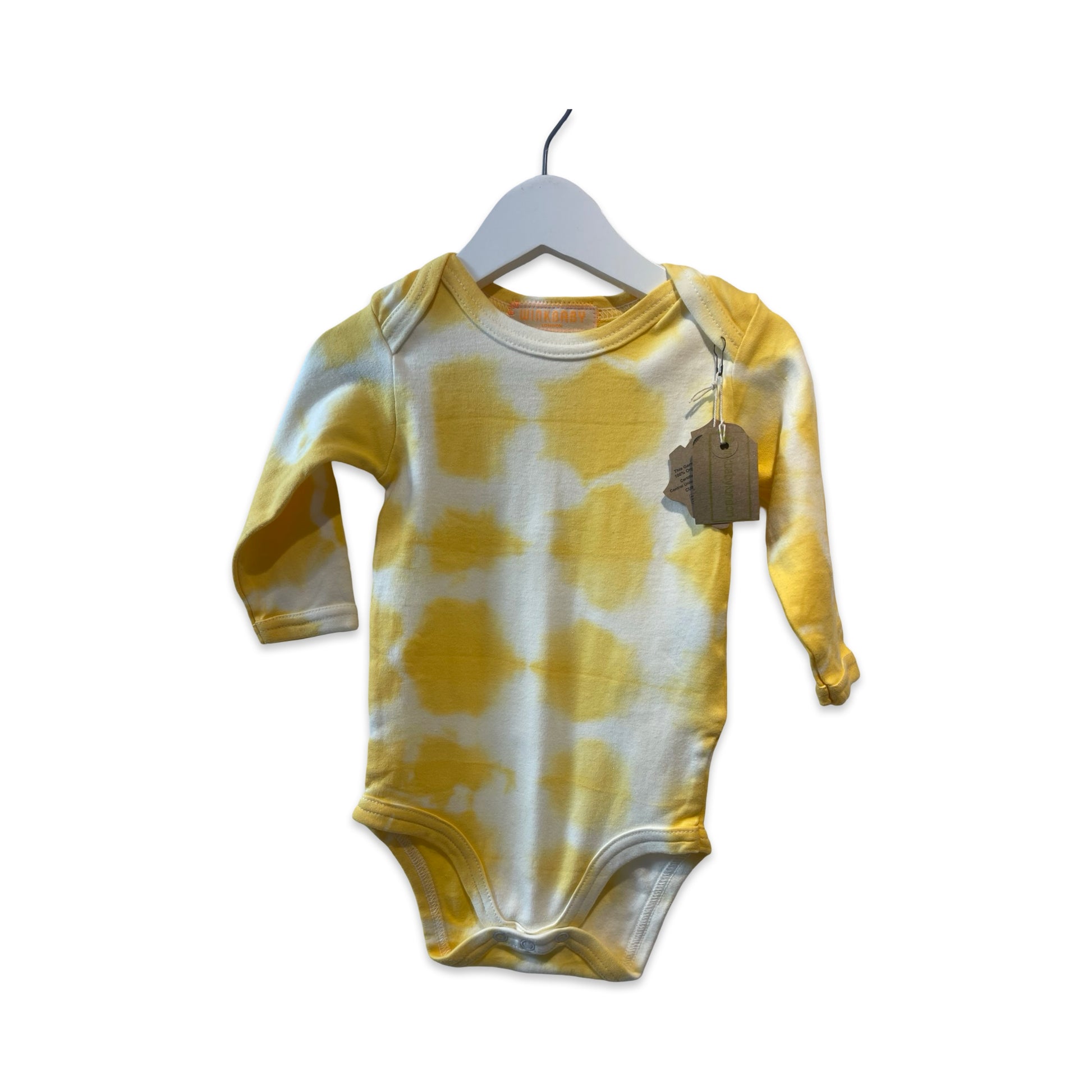 long sleeve tie-dyed baby bodysuit