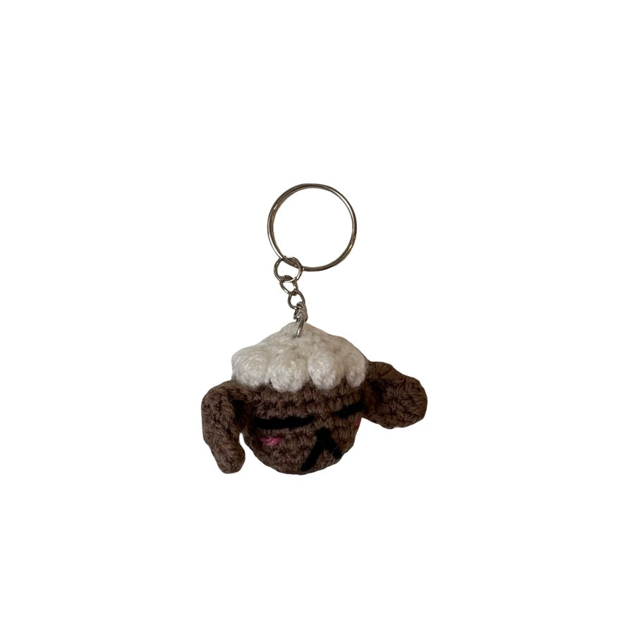 hand crochet animal keyring / bag charm