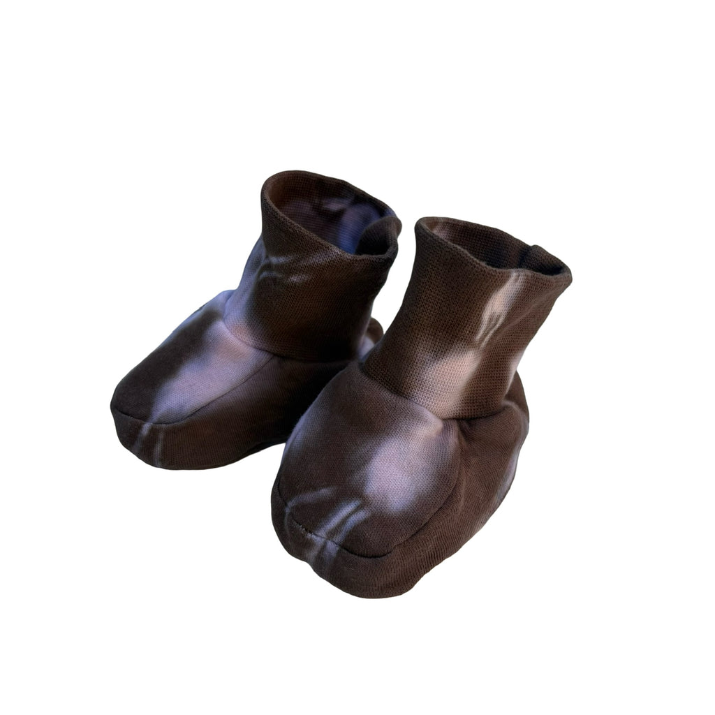 baby bootees cotton tie-dye