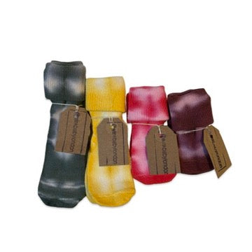 organic cotton tie-dye baby socks
