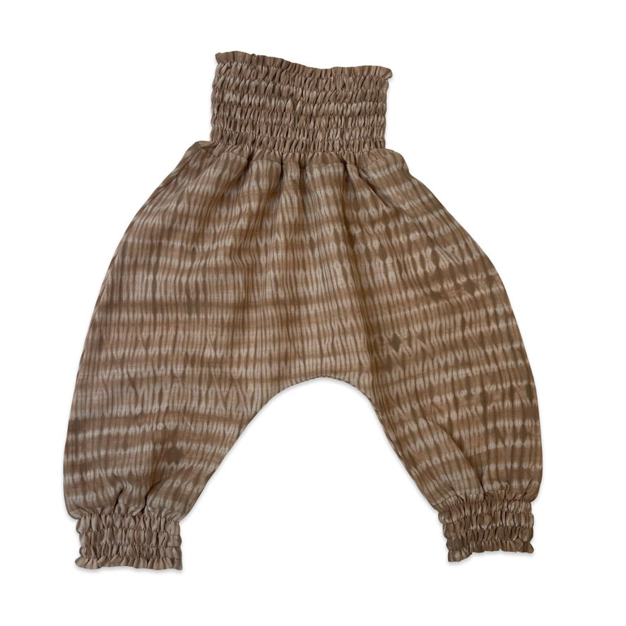 mushroom shibori harem trousers