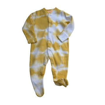 baby tie-dye sleepsuit organic (olive)