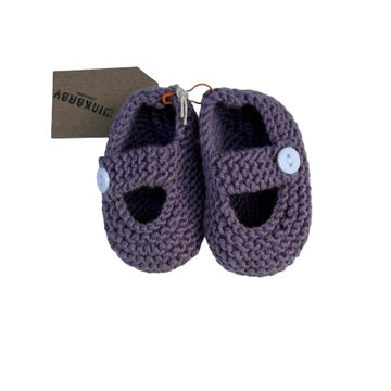 hand knitted baby hat (blueberry)