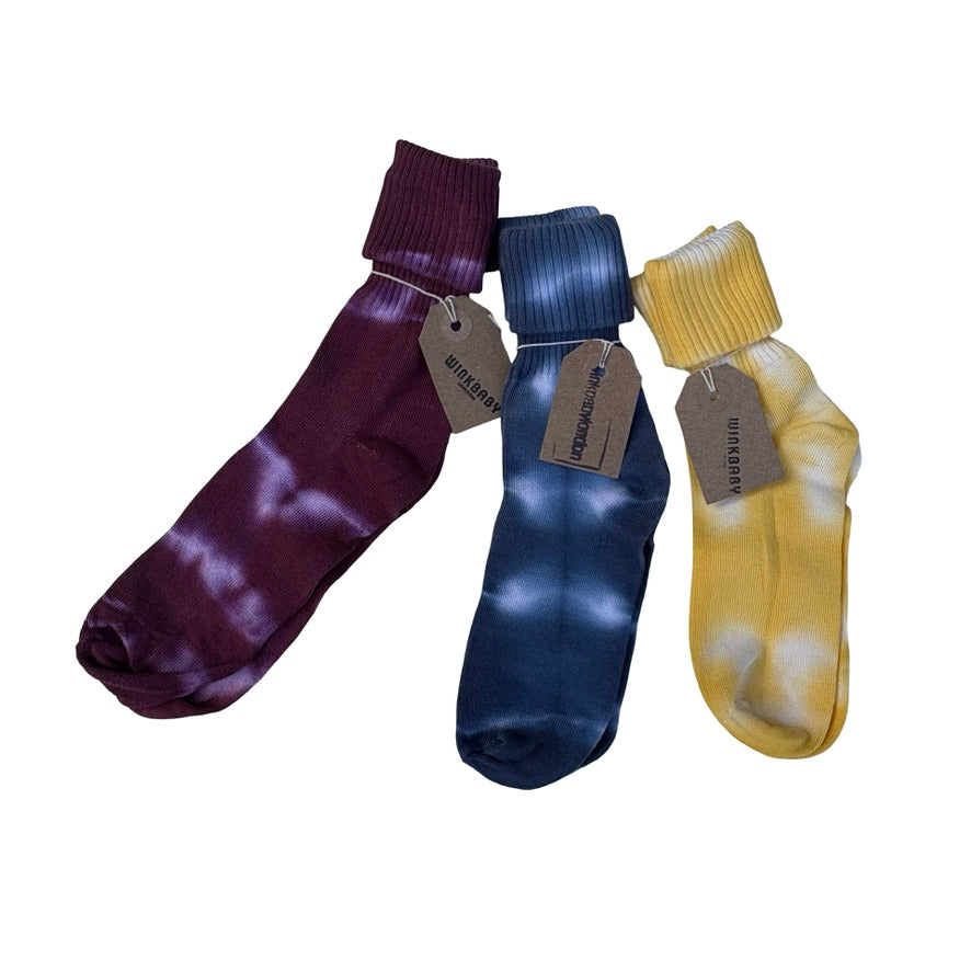 kids' tie-dye socks