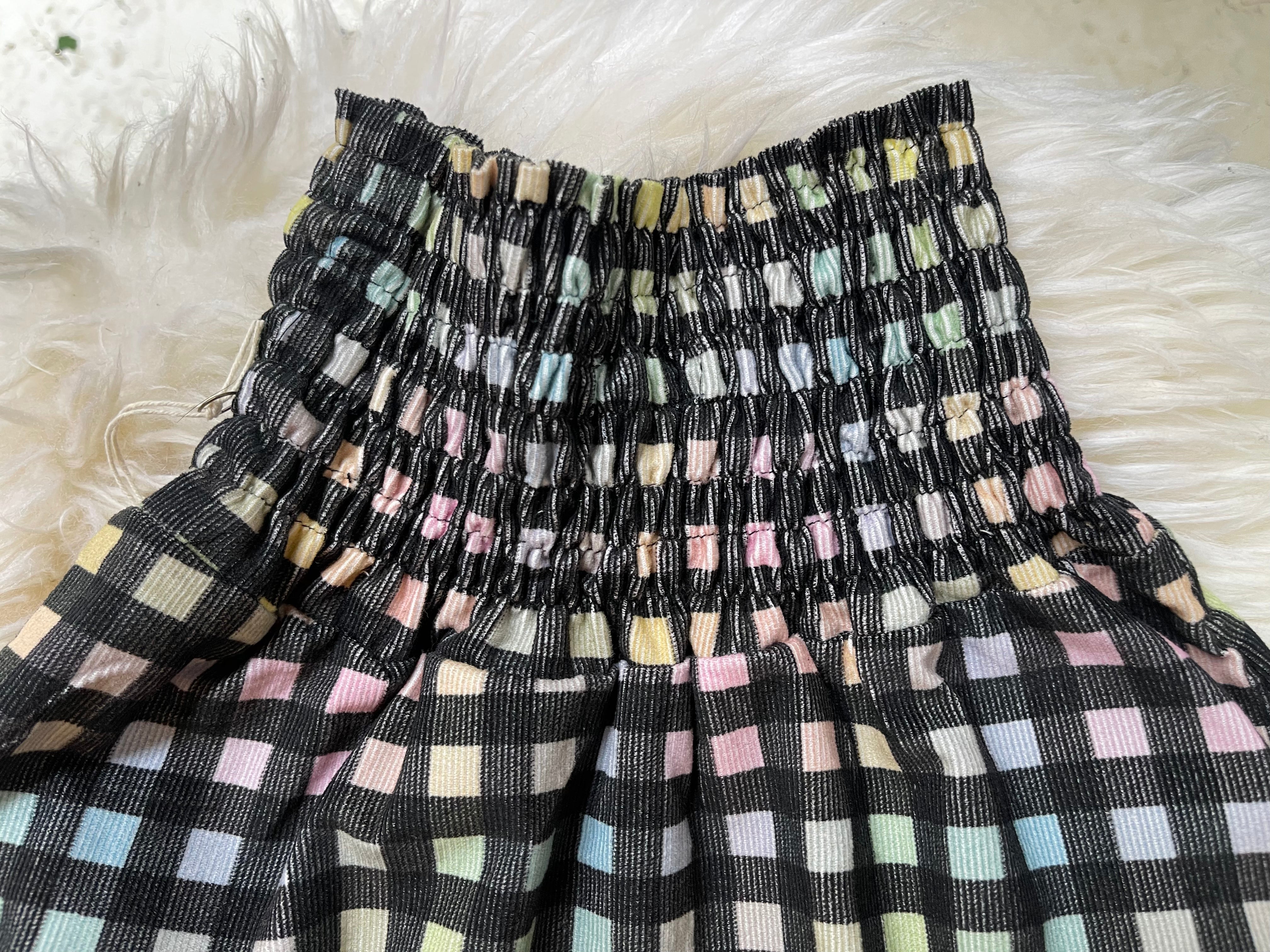 disco check harem trousers