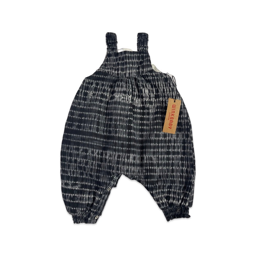 Shibori dungarees