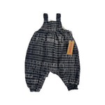 Load image into Gallery viewer, charcoal shibori dungarees
