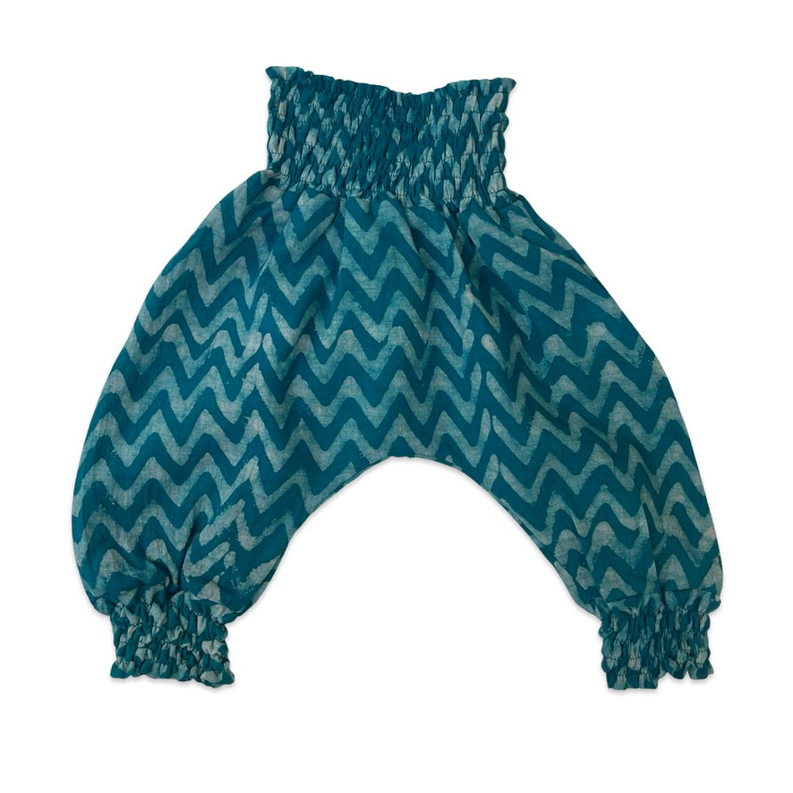 mushroom shibori harem trousers