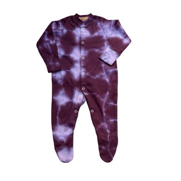 baby tie-dye sleepsuit organic (olive)