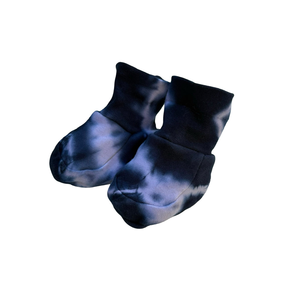 baby bootees cotton tie-dye