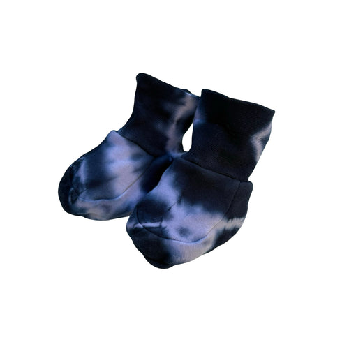 baby bootees cotton tie-dye