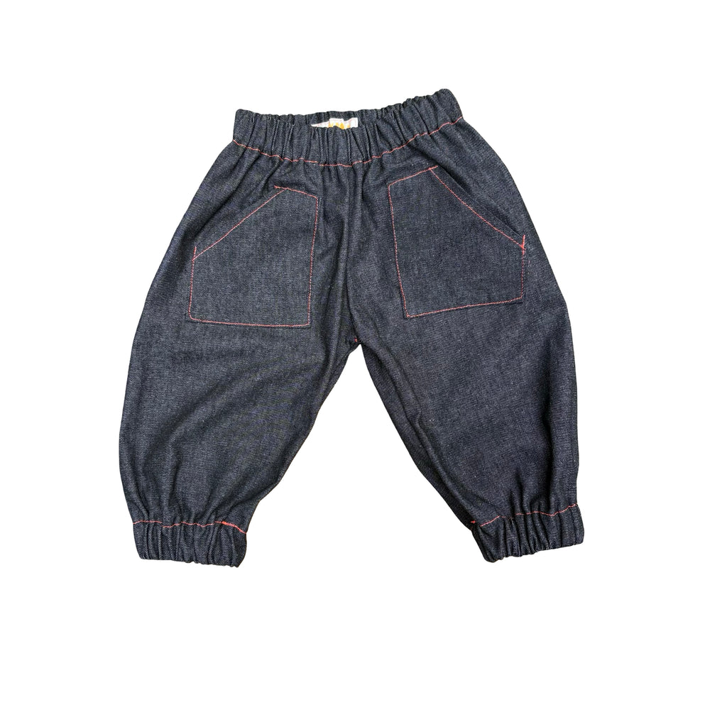 charcoal denim pocket jogger jeans