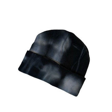 tie-dye cotton knit baby beanie