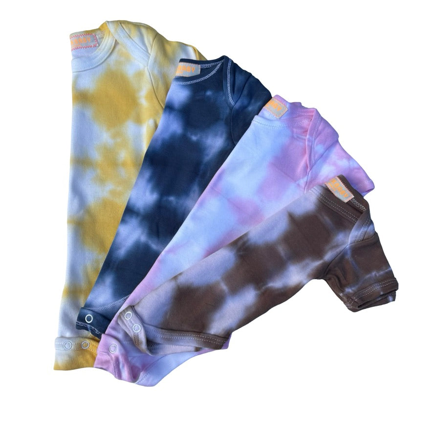 organic cotton tie-dye baby bodysuit