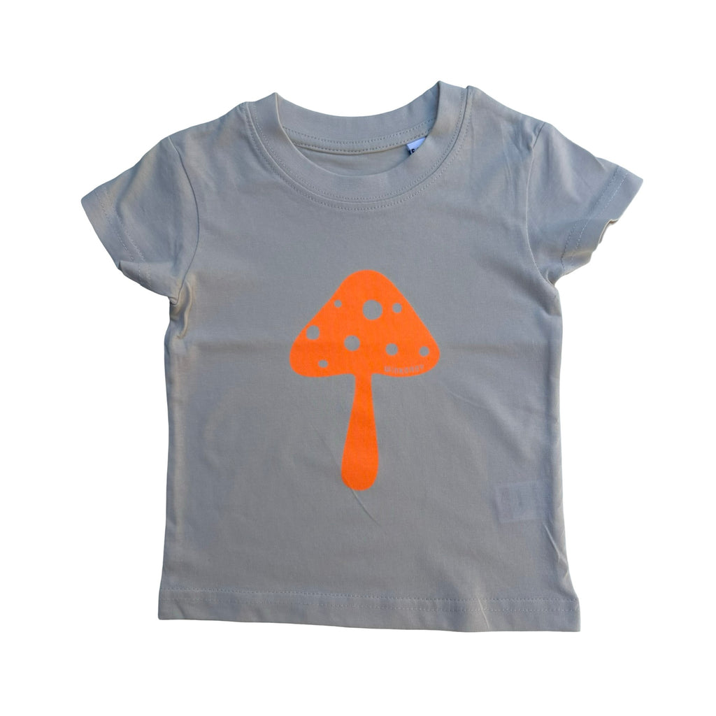 neon mushroom kids t shirt