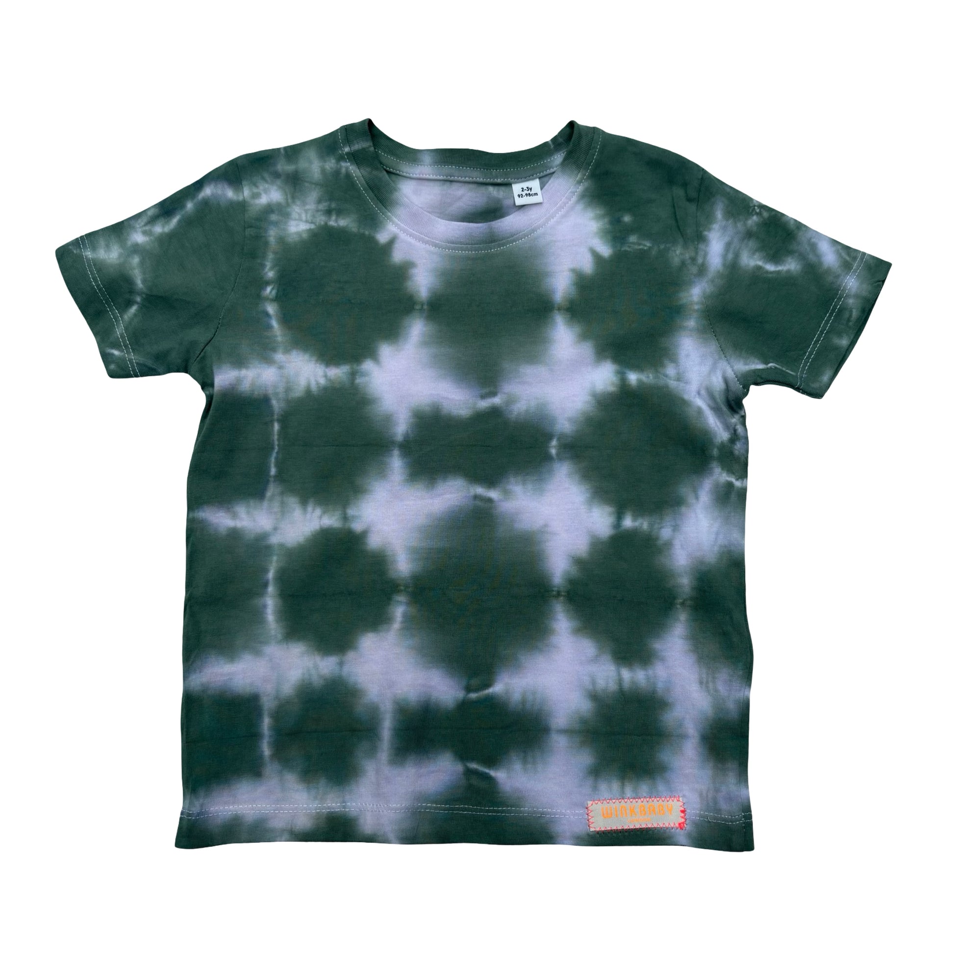 eucalyptus green organic cotton tie-dye t-shirt