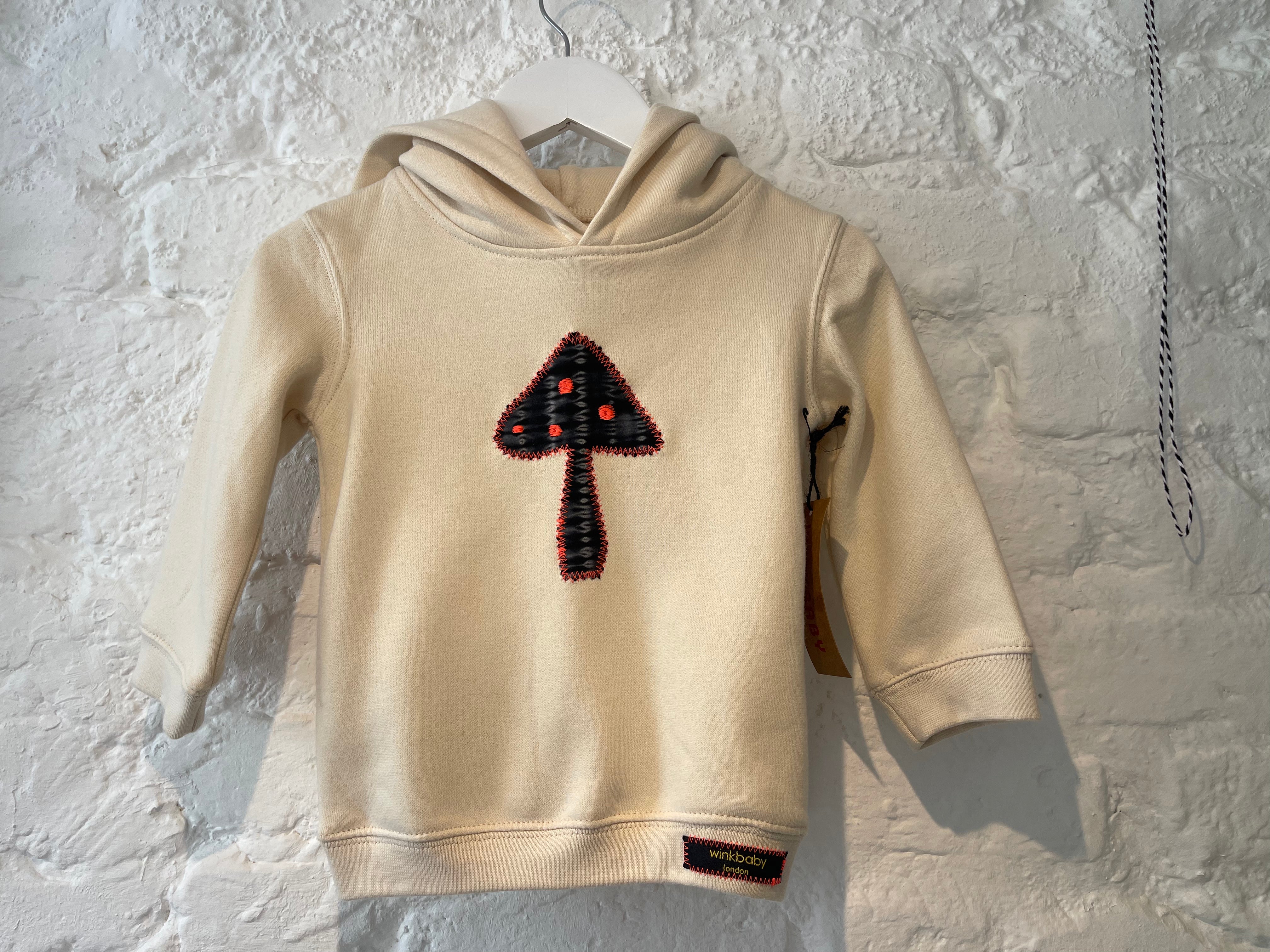 organic appliqué hoody