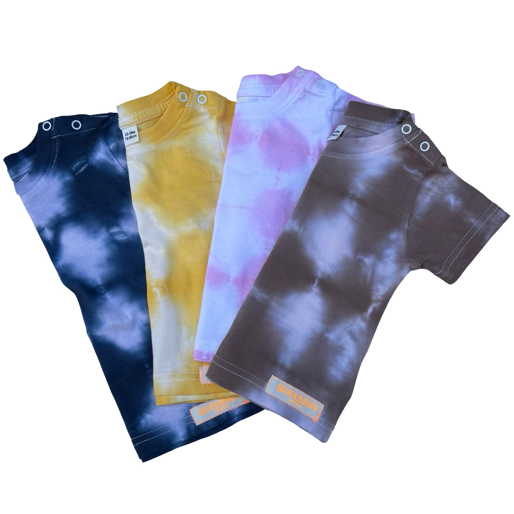sunshine yellow organic cotton tie-dye t-shirt