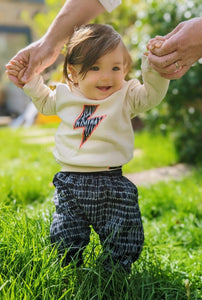 organic cotton appliqué hoody