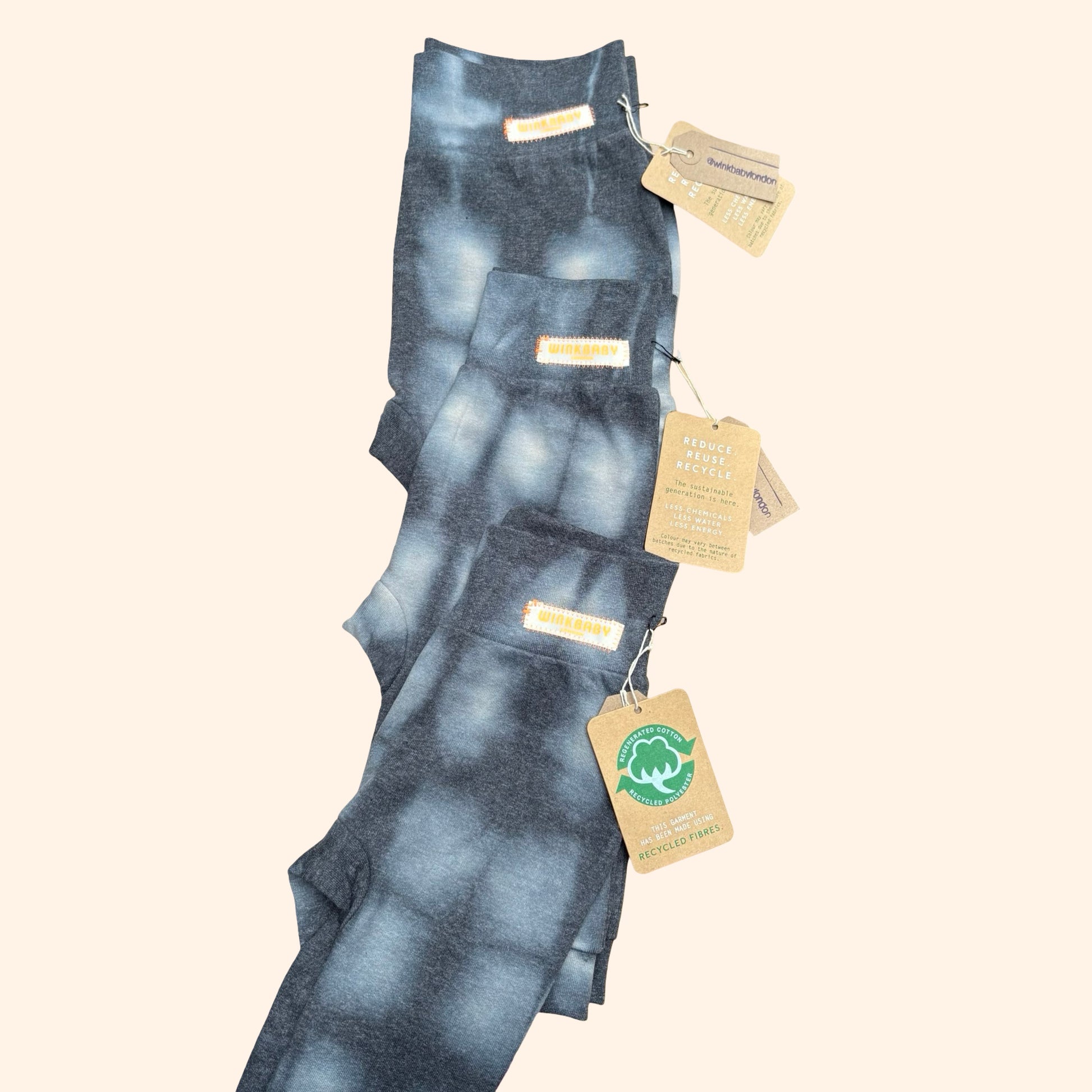 retro faded tie-dye kids' joggers