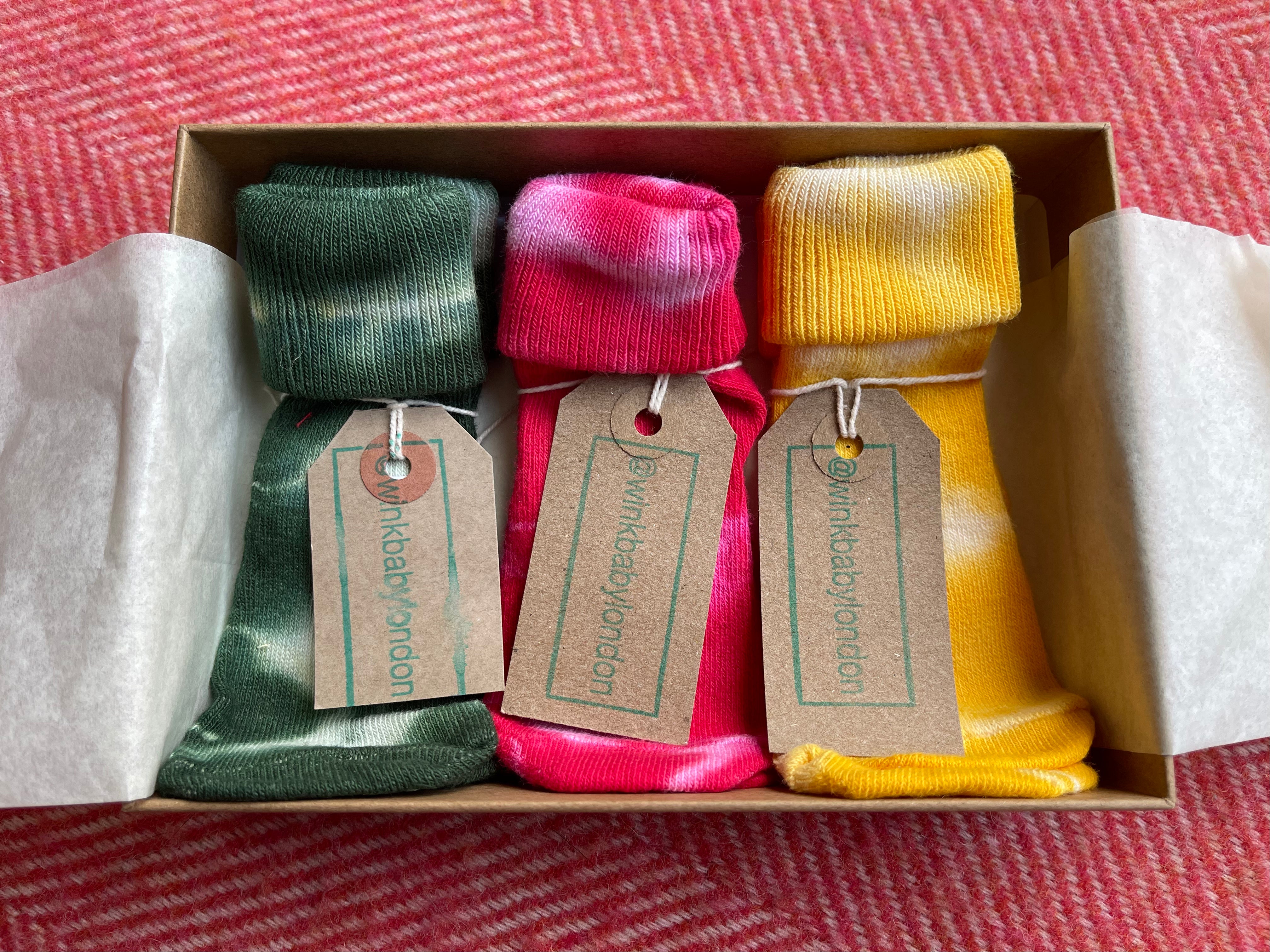 organic cotton baby socks gift box